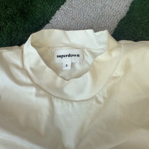 Superdown Ivory Ruched Tank Top - Picture 2 of 2